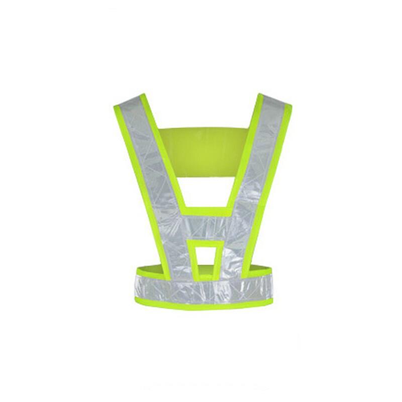 15 Pieces Reflective Safety Strap Safety Vest Fluorescent Yellow Highlight Traffic Safety Warning Reflective Vest Construction Riding Safety Suit