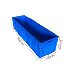 Blue 800 * 400 * 120mm Logistics Box Lamp Box Plastic Turnover Box Large Rectangular Fish Tank Industrial Plastic Basket