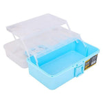 Deli 10 Pieces Art Toolbox 13" Blue Tool Box Toolkit DL432013A