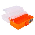 Deli 10 Pieces Art Toolbox 13" Orange Tool Box Toolkit DL432013B