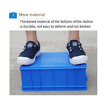 6 Pieces Turnover Box Plastic Thickened Rectangular Logistics Box Parts Box Material Box Fish And Turtle Large Storage Box Storage Box 3 520 * 350 * 150 Blue