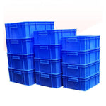 6 Pieces Turnover Box Plastic Thickened Rectangular Logistics Box Parts Box Material Box Fish And Turtle Large Storage Box Storage Box 3 520 * 350 * 150 Blue