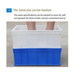 6 Pieces Turnover Box Plastic Thickened Rectangular Logistics Box Parts Box Material Box Fish And Turtle Large Storage Box Storage Box 3 520 * 350 * 150 Blue