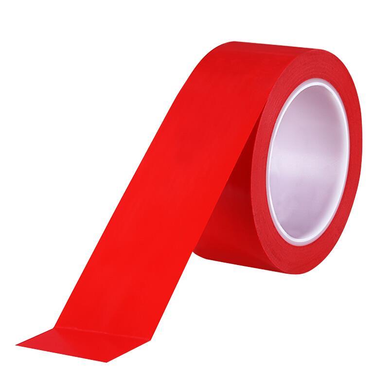 6 Pieces Reflective Warning Tape 5cm Wide Labeling Tape Reflective Tape Fire Reflective Strip Workshop Garage Ground Marking Safety Zone Warning Line Red