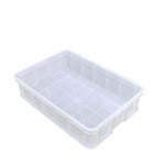 6 Pieces Thickened Plastic Turnover Box Parts Box Component Box Storage Box Material Box Storage Box White 410 * 310 * 145
