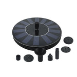 Solar Lotus Leaf Fountain Floating Pool Small Garden Fountain 5 Kinds Of Nozzles Ordinary Style (work In Sunshine)